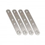 Placa recta unión plc14, acero inoxidable, 120 x 19 x 2 mm. 4 unidades