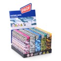 Encendedor electrónico recargable modelo camuflaje colores surtidos ( expositor 50 unidades)