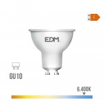 Bombilla dicroica led gu10 10 w 932 lm 6400 k luz fria 120° ø5 x 6,4 cm