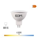 Bombilla dicroica led mr16 8 w 780 lm 4000 k luz dia 120° ø5 x 5 cm