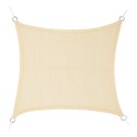 Toldo vela cuadrado beige 5 x 5 m