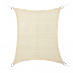 Toldo vela rectangular beige 3 x 4 m