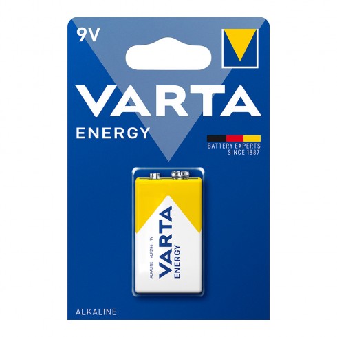Pila alcalina energy 9 v, (blister 1 unidad)