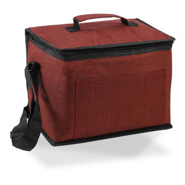 Nevera diseño tejana con asa color granate 4,5 l