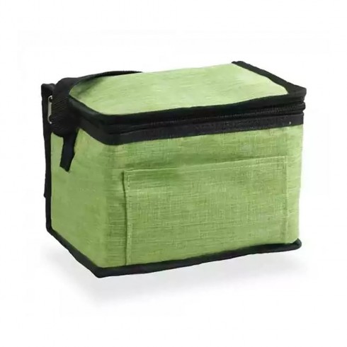 Nevera diseño tejana con asa, color verde, 4,5 l