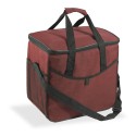 Nevera diseño tejana con asa, color granate, 21 l