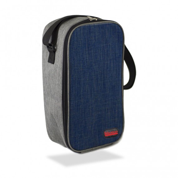 Nevera botellera con asa, diseño bicolor, 3 l