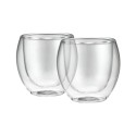Vaso de doble pared palermo, resistentes a golpes y temperaturas 100 ml, 2 uds