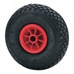Rueda impinchable con nucleo poliamix y eje liso, carga máx. 100 kg, ø 26 cm