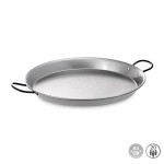 Paellera tradicional de acero pulido ø60 cm (20 personas)