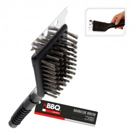 Cepillo con rasqueta para barbacoa, 21 cm