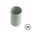 Manguito ø 25 mm, gris, 5 unidades