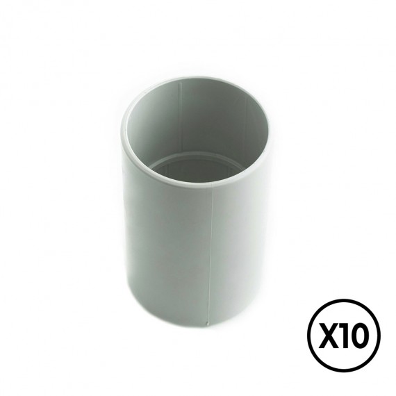 Manguito ø 16 mm, gris, 10 unidades