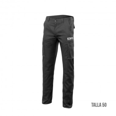 *merchandising* pantalon largo negro talla-xxl serigrafiado edm