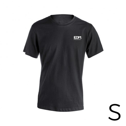 *merchandising* camiseta negra talla-s manga corta bordado edm