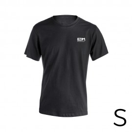 *merchandising* camiseta negra talla-s manga corta bordado edm