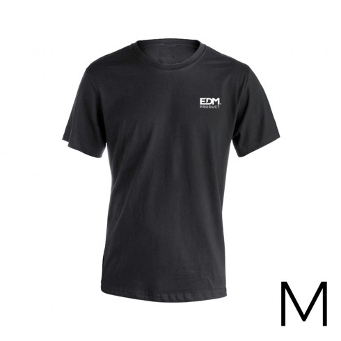 *merchandising* camiseta negra talla-m manga corta bordada edm