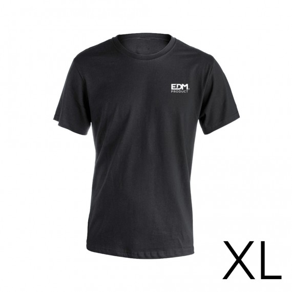 *merchandising* camiseta negra talla-xl manga corta bordado edm