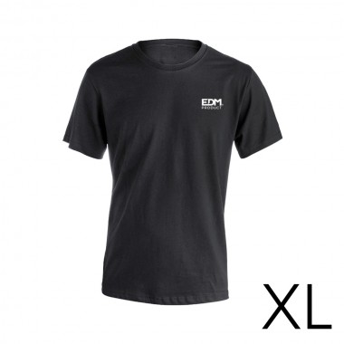 *merchandising* camiseta negra talla-xl manga corta bordado edm