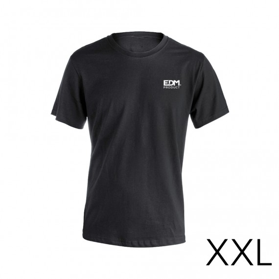 *merchandising* camiseta negra talla-xxl manga corta bordado edm