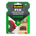 Cinta doble cara de montaje para exteriores, 19 mm x 5 m, máx 7 kg