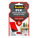 Tira adhesiva doble cara, extreme, negra, 25mmx76mm, 8 uds, máx 5 kg