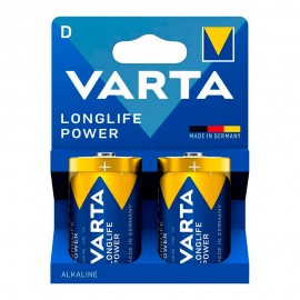 Pila alkalina longlife power d - lr20 (blister cartón 2 uds) ø34,2 x 61,5 mm