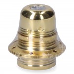 Portalámparas e27 metálico, 100 w 250 v, dorado, ø60 x 40 mm (retractilado)