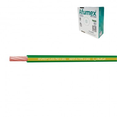 Cablecillo h07z1-k(as) 4,0 mm² amarillo/verde euro/m