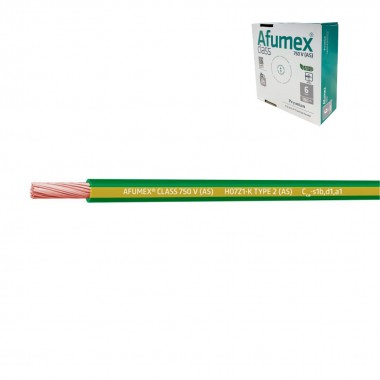 Cablecillo h07z1-k(as) 6,0 mm² amarillo/verde euro/m