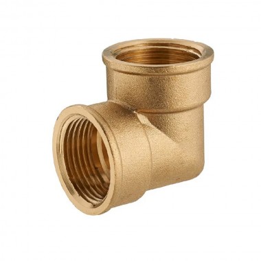 Codo hembra 90 1/2" x 12 mm latón