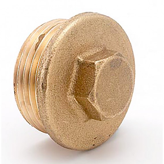 Tapon ciego m 1/2" latón