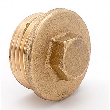 Tapon ciego m 1/2" latón