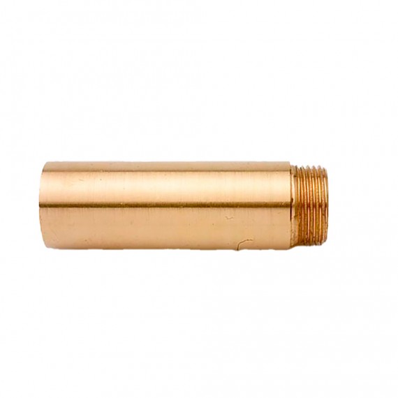 Alargo grifo pulido 1/2" x 5 cm latón