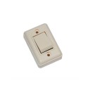 Interruptor superficie 6 a 250 v blanco marfil (retractilado)