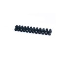 Regleta de conexión 12 polos 2,5 mm² negra