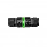 Conector estanco ip68 lineal 2 polos + tierra
