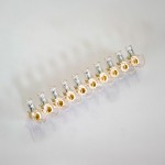 Regleta ciega transparente 10 polos 2,5 mm²