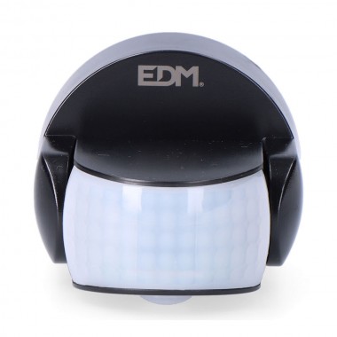 Sensor de movimiento y crepuscular 15 m ip65 negro