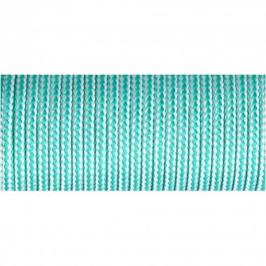Cordón trenzada polipropileno verde / blanco, calibre 4,5 mm x 15 m
