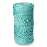 Cordón trenzado polipropileno verde / blanco, calibre 5 mm x 200 m