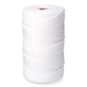 Cordón trenzado poliéster granete blanco, calibre 5 mm x 200 m