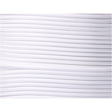 Cuerda de goma elástica blanca poliéster calibre 10 mm x 100 m