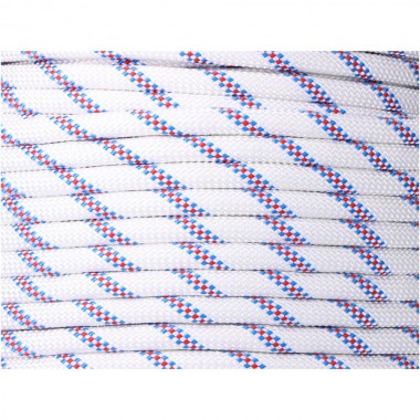 Cuerda driza trenzado poliéster blanco distintivo, calibre 10 mm x 150 m