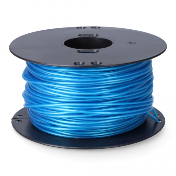 Cordón multifilamento revestido pvc azul, calibre 5 mm x 100 m