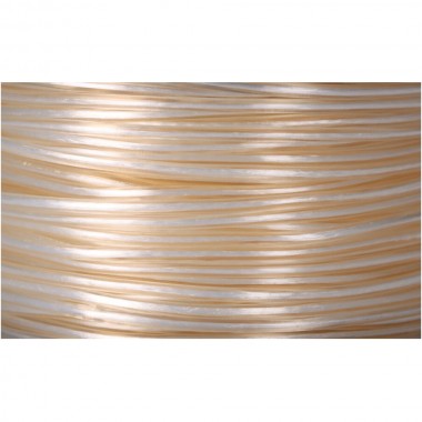 Cordón multifilamento revestido pvc blanco, calibre 5 mm x 100 m