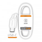 Cable usb-a a usb-c 1 m blanco