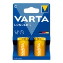 Pila alkalina longlife c - lr14 (blister cartón 2 uds) ø26,2 x 50 mm