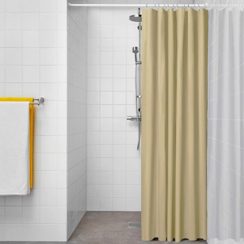 Cortina de baño basic beige 180 x 180 cm