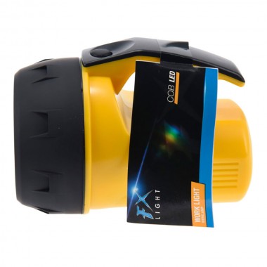 Linterna led de mano 180 lm, 4 x aa (no incluidas), amarilla, ø80 x 143 mm
